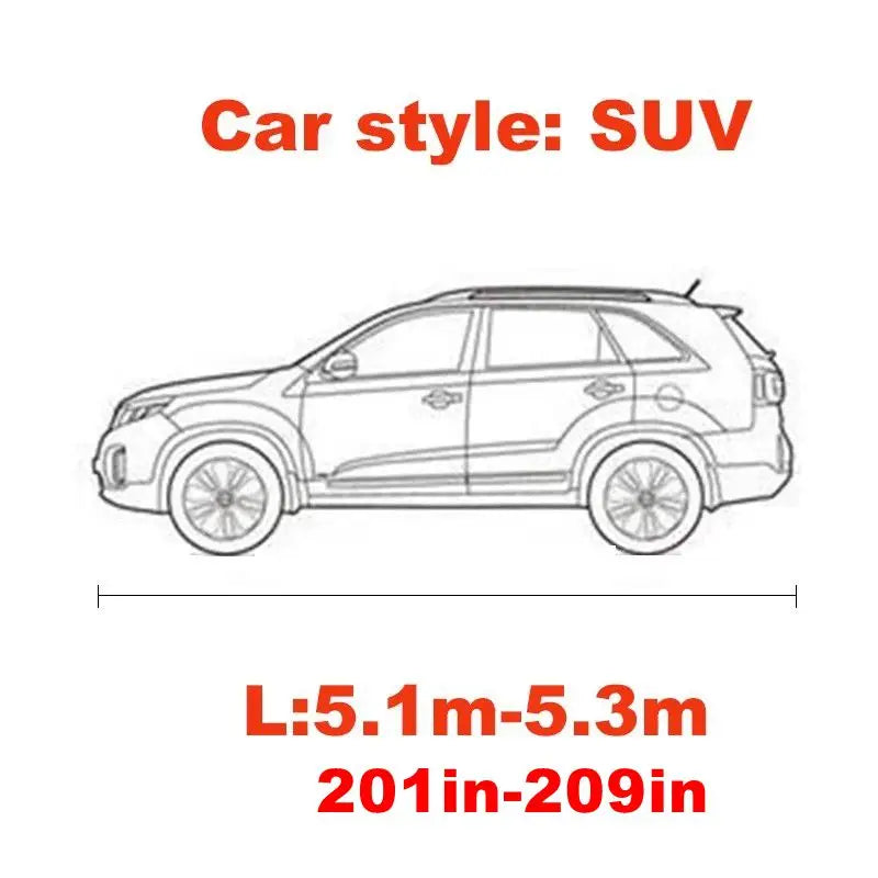 Universal Stretch Car Cover Sunproof Windproof Dustproof Scratch Resistant UV Protection for Sports Car Sedan SUV Beauty Styling CM World