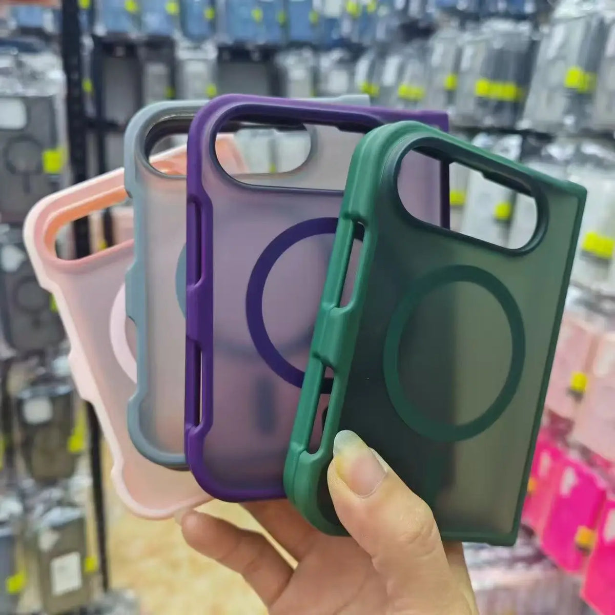 Matte Translucent Magnetic Hard Case For iPhone Duo Fold Frosted Clear Charge For Magsafe Compatible Foldable Shell Funda Cove