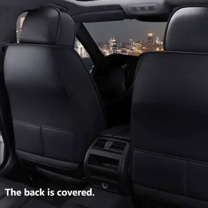 Auto Set Car Seat Covers Universal PU Leather Single Front Split Protector Four Season Fit Most Car SUV Car Interior Accessories