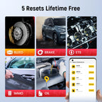 Lifetime Free Update THINKCAR BD6 obd2 Scanner Bluetooth,  All System Diagnostic Tool 5  Reset for 120 Car Brands iOS & Android Car Mobile World