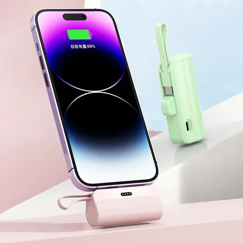 Lenovo 500000mAh Capsule Power Bank Large Capacity Super Fast Charging Powerbank Portable CCC External Battery For iPhone Huawei