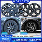 For Tesla Model Y Juniper 2025+ 4PCS Hub Cap Car Replacement Wheel Cap 19 Inch Performance Automobile Hubcap Cover Accessories CM World