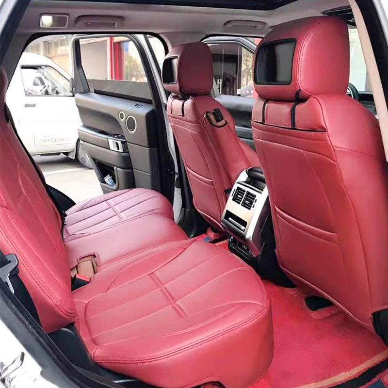 Custom Fit Car Seat Cover Full Set Specific For Land Rover Range Rover Velar Evoque Sport Discovery 3 4 5 Defender Seat Cover CM World