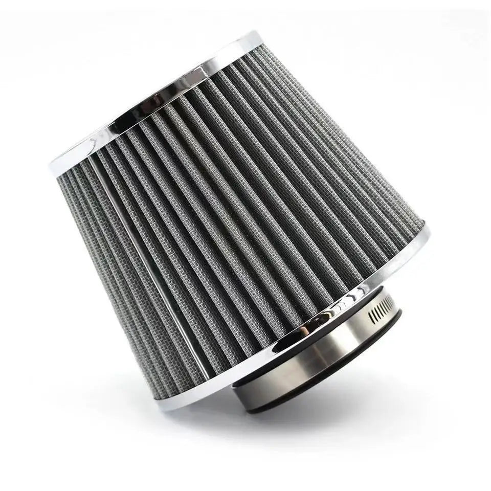 76MM 3 Inch High Flow Cold Air Intake Filter Universal Induction Kit Car Accessories Vehicles Air Filters Sport Power Mesh Cone CM World