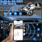 2026 New 360° 3/5 Channels Car Dash Cam Video Recorder 1080P Car DVR Front inside optional Rear View Night Vision Black Box