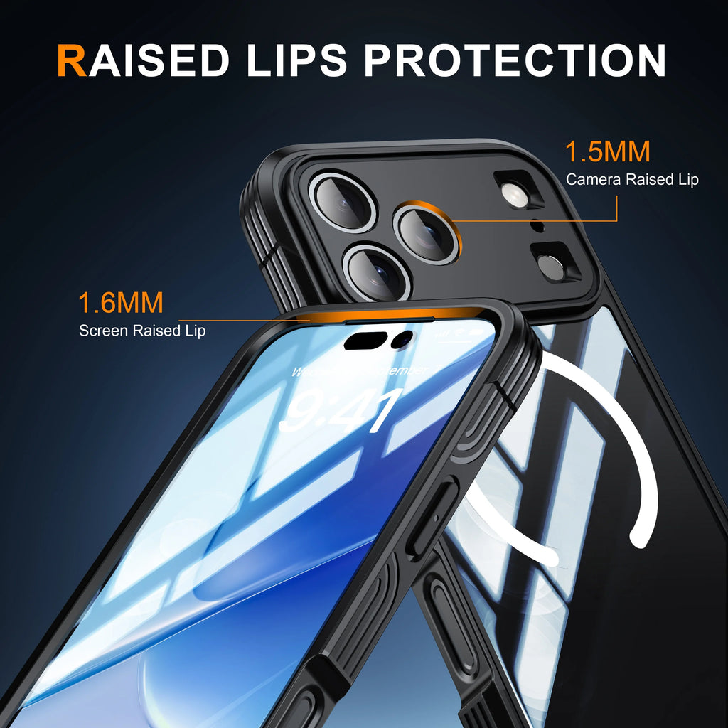 Brand new color magnetic shockproof and dustproof transparent phone case - Compatible with iPhone 17/17 Air/17 Pro/17 Pro Max Car Mobile World