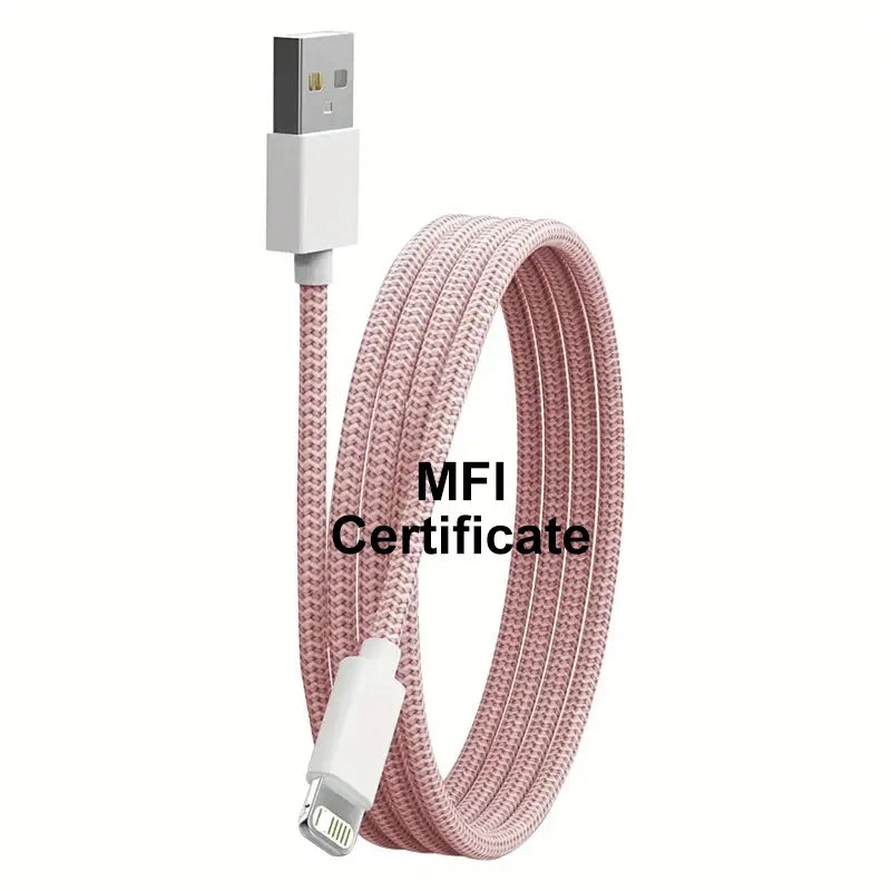 USB Cable For iPhone 14 13 12 11 Pro Max Xs 8 Plus iPad Macbook Wire 3A Fast Charging Type C To Lighting Data Cord