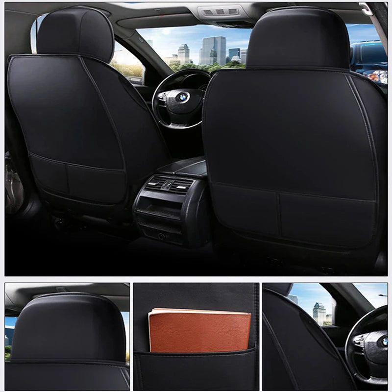 Full Coverage Universal Style Pu Leather Car Seat Covers for Kia Soul A3 A8L Audi Q3 Sportback BMW X3 F25 X1 E84 Car Accessories CM World