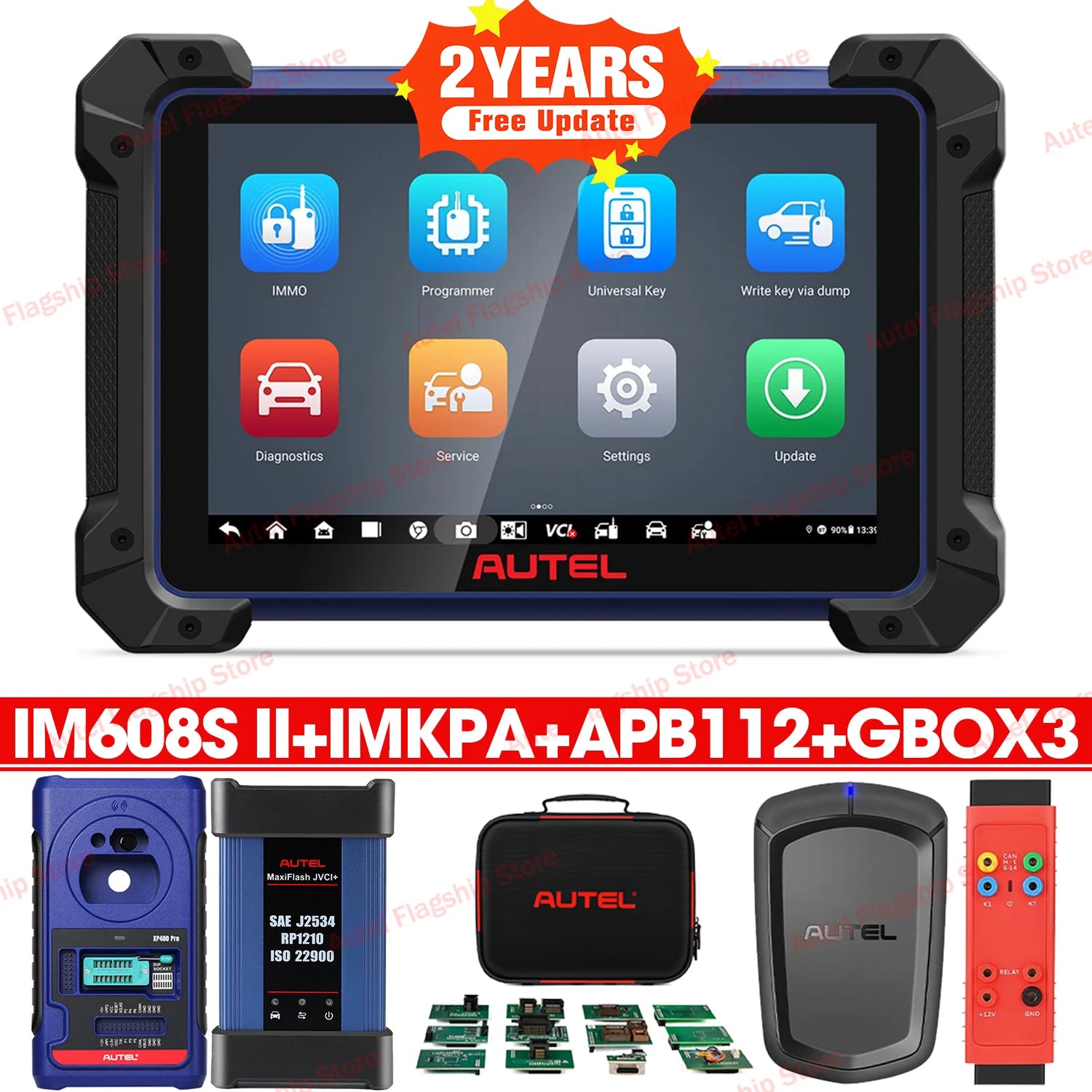 Autel MaxiIM IM608 II Pro IM608S II XP400PRO IMMO Key Programming Tool Car Diagnostic Tool OBD2 Scanner PK IM508 IM508S IM608Pro Car Mobile World