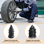 10Pcs Car Motorcycle Vacuum Tyre Repair Nails Truck Scooter Bike Tire Puncture Repair Tubeless Tools Rubber Metal Accessories