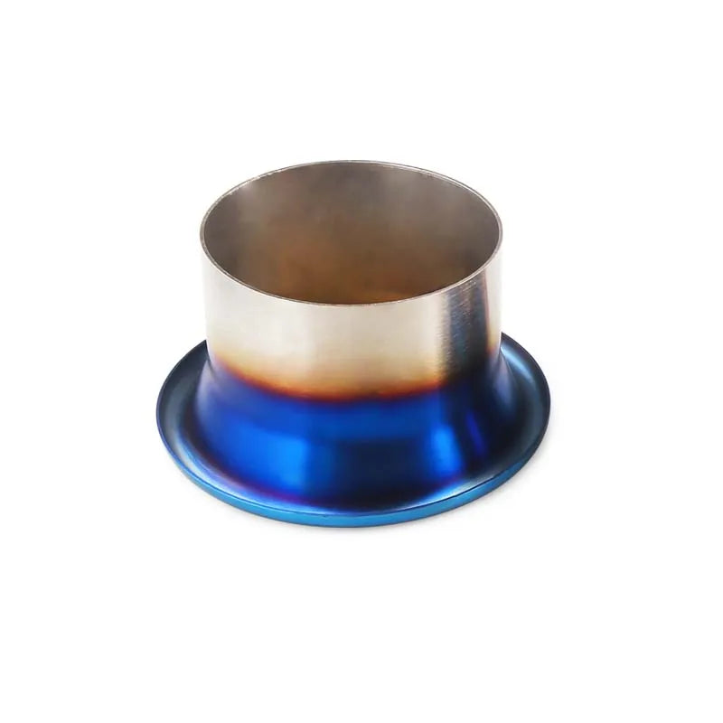 3'' 3.5'' 4'' Stainless Steel Blue End Cold Air Intake System Velocity Stack Kit Turbo Horn Funnel Kit