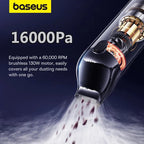Baseus A5 16000Pa Wireless Car Vacuum Cleaner Powerful Portable Handheld Automotive Mini Vacuum Cleaner For Car Home PC Machine Car Mobile World