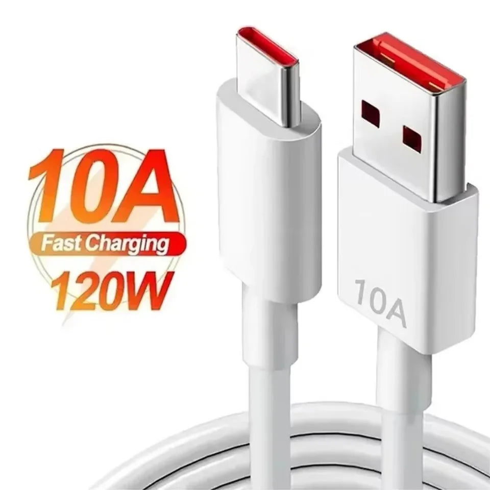 120W Fast Charger USB Type C Cable Fast Charging Phone Power Adapter For iPhone Xiaomi Samsung Quick Charge Wall Charger
