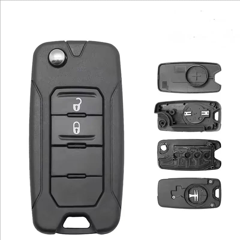 2 3 4 Buttons Car Key Housing Key Case Shell for Jeep Renegade Compass Patriot Liberty Wrangler Renegade 2015 2016 2017 2018 CM World