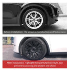 4PCS For Tesla Model Y 2020-2024 19 Inch Storm Style Wheel Cover Car Replacement Automobile Hub Cap Full Rim Car Accessorie