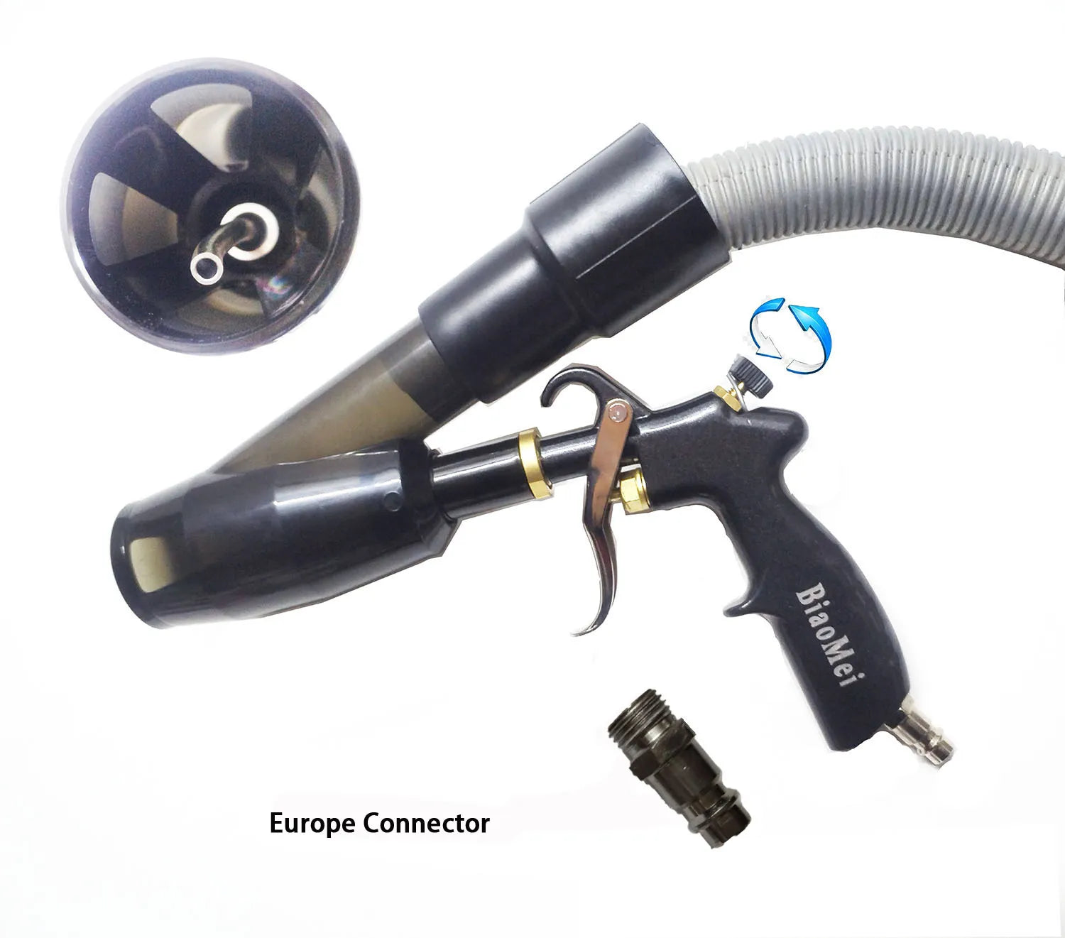 Car Interior Detailing Air Blow Tornado Gun &vacunm Gun ,Cleaning Tornador Gun Quickly Blasts Dirt and Dust CM World