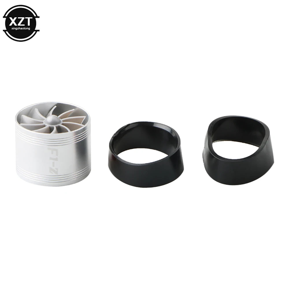 Auto Car Air Intake Turbine Refit Turbo Gas Fuel Oil Saver Fan Turbo Supercharger Turbine Fit for Air Intake Hose Dia 65-74mm CM World