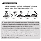 New Car Tire Repair Kit Puncture Plug Tools Tyre Puncture Emergency for Universal Tire Strips Stiring Glue Repair Tool Kit