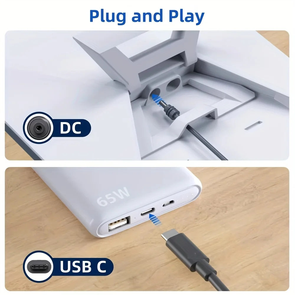 Starlink Mini Cable USB-C to AC Power Adapter 18AWG Fast Charging Cable Compatible with Anker 737 Power Bank