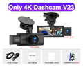 3 Channel WiFi 4K Dash Cam Front and Inside DashCam 1080P Rear Camera Night Vision 24H Parking Car DVR Black Box Support GPS
