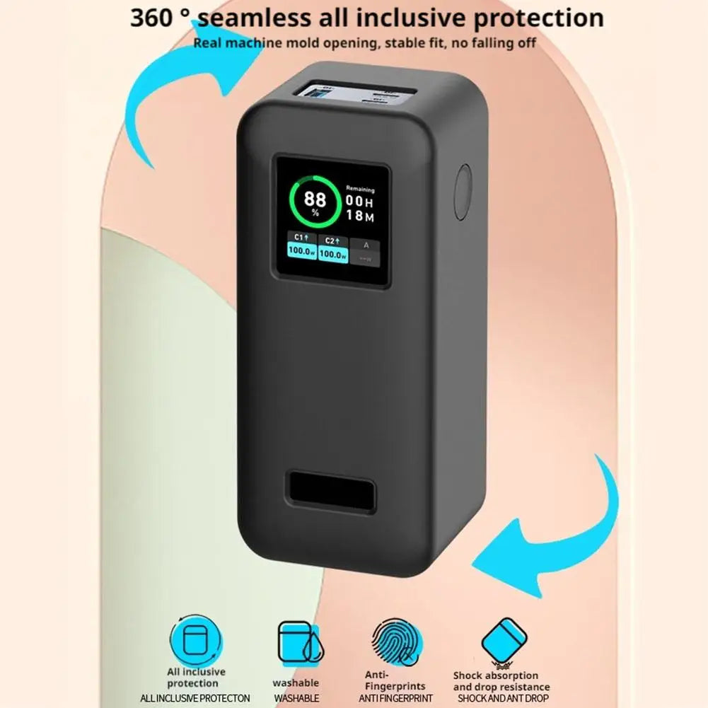 For Anker Prime 20000mAh Power Bank Silicone Protective Case Dustproof Shockproof Anti-drop Soft Power Bank Cover Accessories