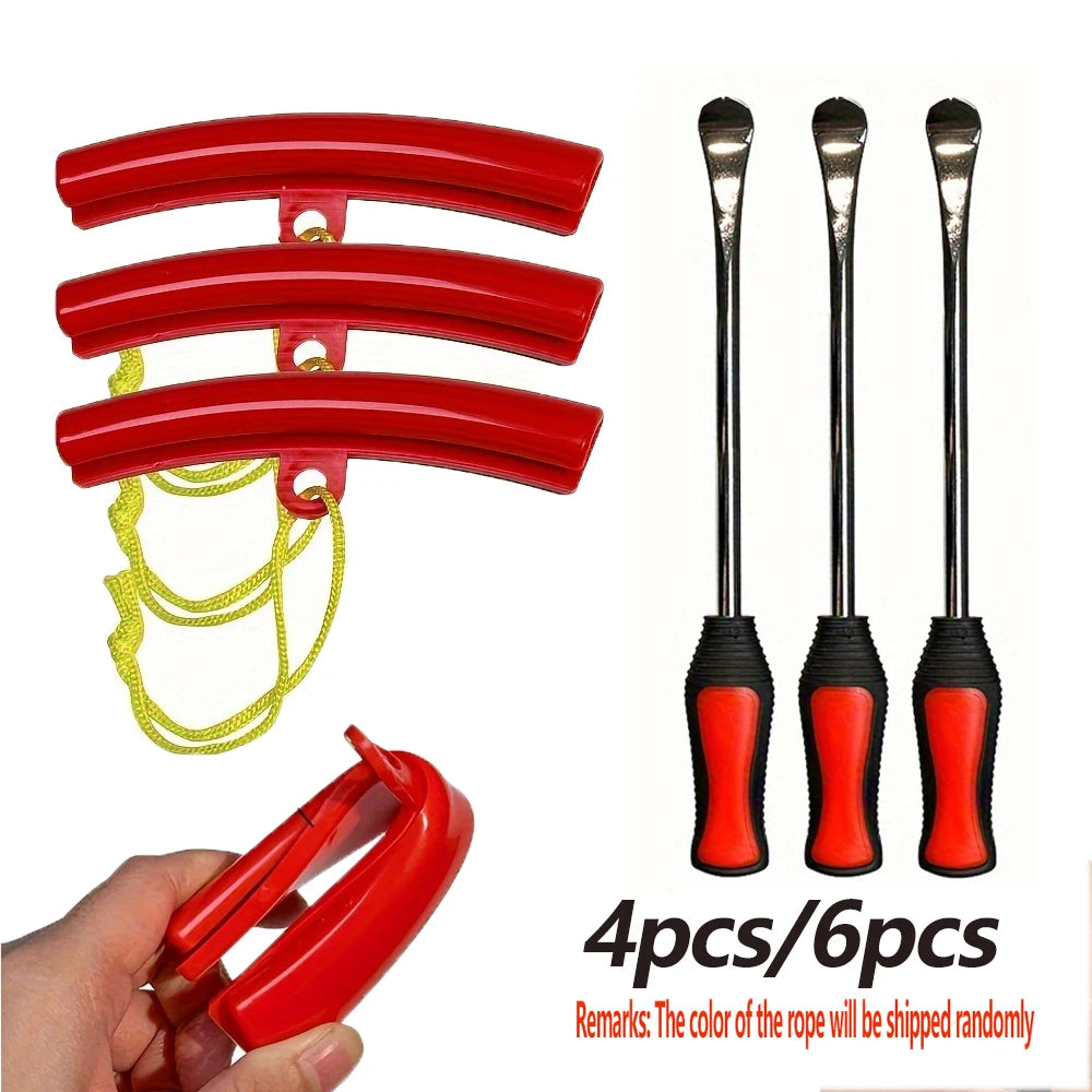 3/6/12pcs Rim Protector Tire Changing Lever Tools Auto Spoon Tire Kit Motorcycle Bicycle Tire Changing Levers CM World