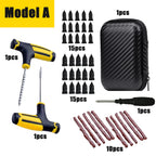 Car Tire Plug Kit, Essential Car Emergency Flat Tire Repair Kit, Professional Tubeless Tires Patch Kits for Cars