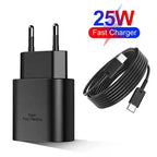 25W USB C PD Super Fast Charger type c Wall Power Adapter USB C to Type C Fast Charging Cable For Samsu Galax S22 S21 S20 Note10 Car Mobile World