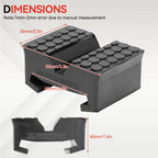 Car Rubber Slotted Jack Stand Pad Pad Bottle Lift Saddle Adapter Repair Tool Frame Stand Rail Pinch Weld Adaptor Rail Protector CM World