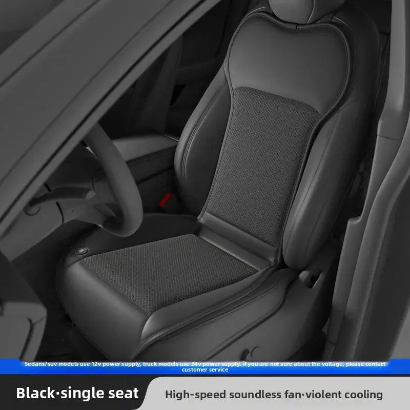 For Tesla Air Conditioning Seats Universal Car Seat Ventilation Cover Car Blowing Summer Cool Car Seat Cushion Auto Covers Car Mobile World