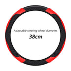 Universal Steer Wheel Protector Cover PU Leather Carbon Fiber No inner circle Anti Slip Breathable Steering Wheel Cover CM World