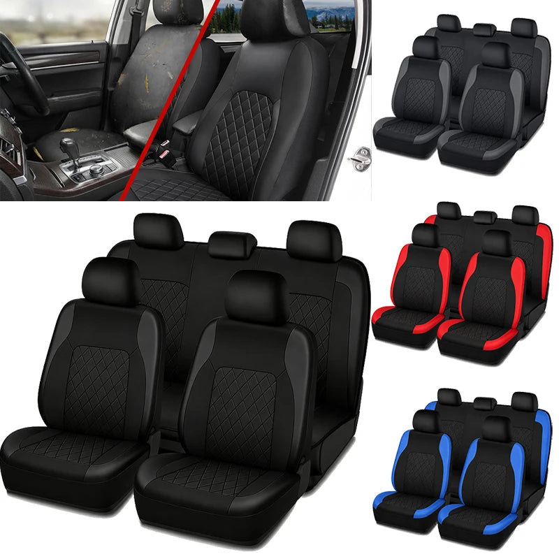 PU car seat cover Artificial leather material car interior seat cover Car Mobile World