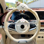Universal Nappa Leather Car Steering Wheel Cover Breathable Anti-Slip Auto Steering Wheel Cover Protective Interior Accessories