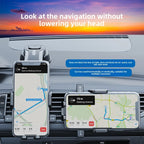 Car-Mounted Phone Holder With Adhesive Suction Cup, Foldable, Rotatable, And Heat-Resistant For Center Console Dashboard