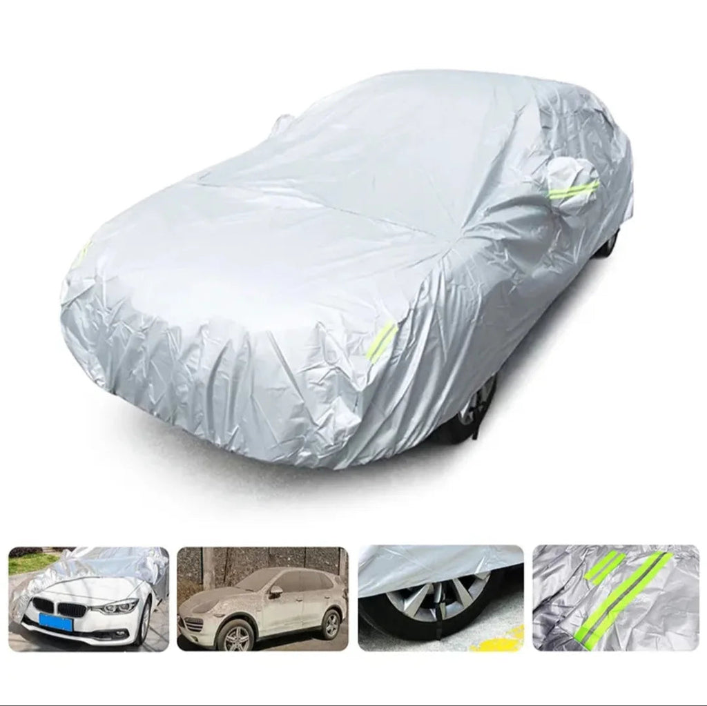 1pcs Car Cover Outdoor Protection Full Cover Anti-Deciduous Bird Droppings Sunshade Dustproof Protection Cover Auto Parts Car Mobile World