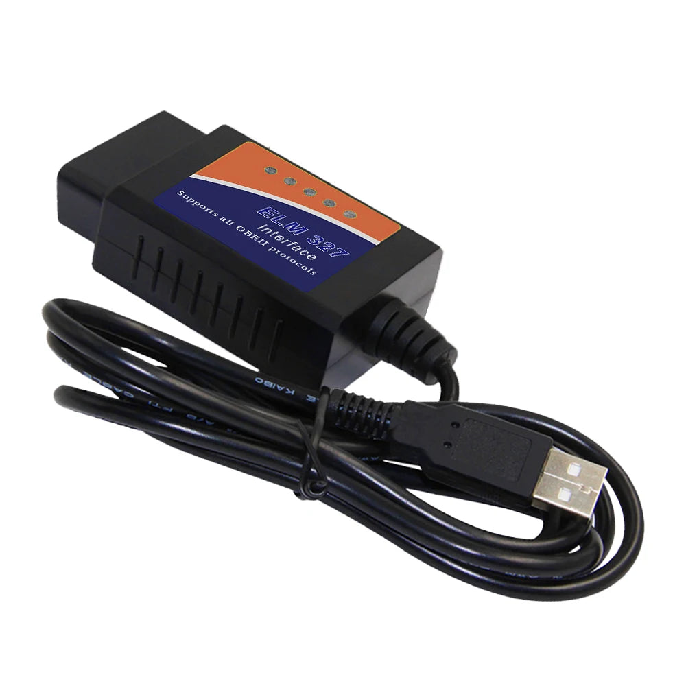 ELM327 USB V1.5 Car OBD2 Diagnostic Tool PIC18F25K80 OBDII Interface Scanner CAN Auto Code Reader ELM327 Interface For ScanTool
