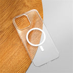 Ultra Thin Hard PC HD Transparent Magnetic Case For iPhone 17 Pro Max Air 16 15 14 13 12 For Magsafe Wireless Charge Clear Cover