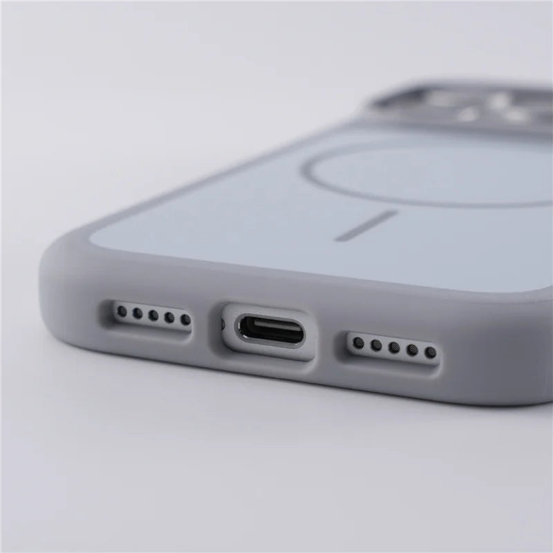 Original Double Color for Magsafe Case For iPhone 17Air 17Pro 17Pro Max Matte Magnetic Wireless Charge Hard Protective Cover Car Mobile World