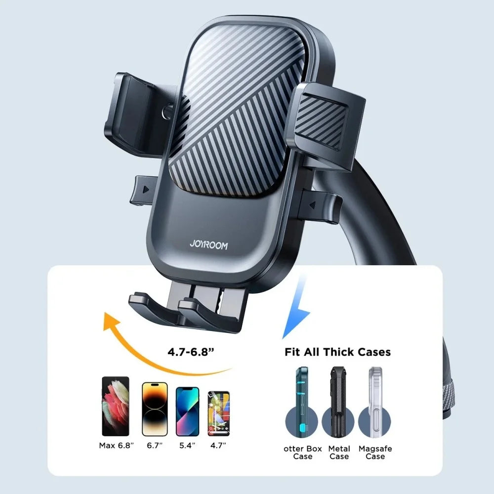 Universal 360° Rotatable Car Phone Holder Suction Cup Dashboard Air Vent Mount Navigation Stand for 4.7‑6.9 Inch Mobile Phones
