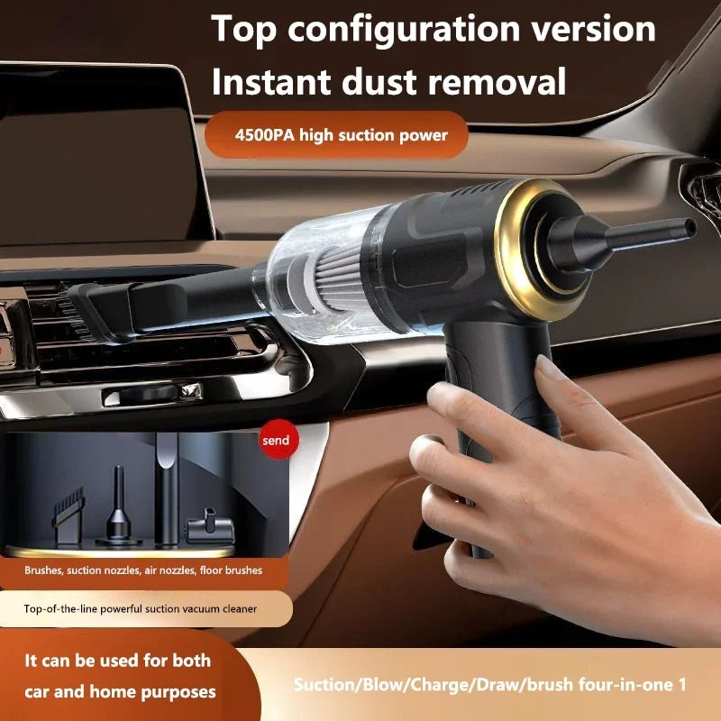 Lenovo 9500000Pa Wireless Vacuum Cleaner Dual Use For Home High Power Home Appliance With Display Screen Carpet Sofa Car Cleaner Car Mobile World