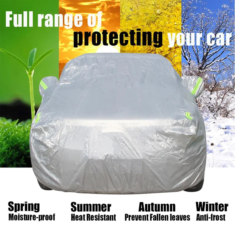 Heavy Duty Full Car Cover Waterproof All Weather,For Mercedes ML-Class ML250 ML320 ML350 ML400 ML430 ML450 ML500 ML55 ML63 AMG Car Mobile World