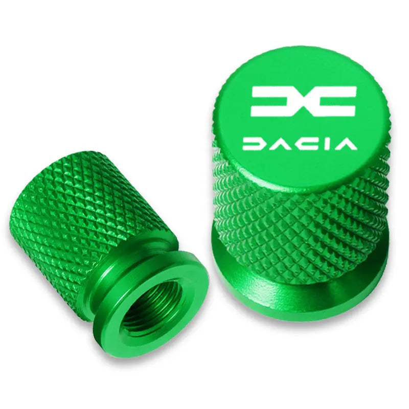 For Dacia Duster Logan Sandero Lodgy Dokker Stepway Mcv 2 Solenza La 4Pcs Metal Car Tire Valve Caps Wheel Dust Cover Accessories CM World