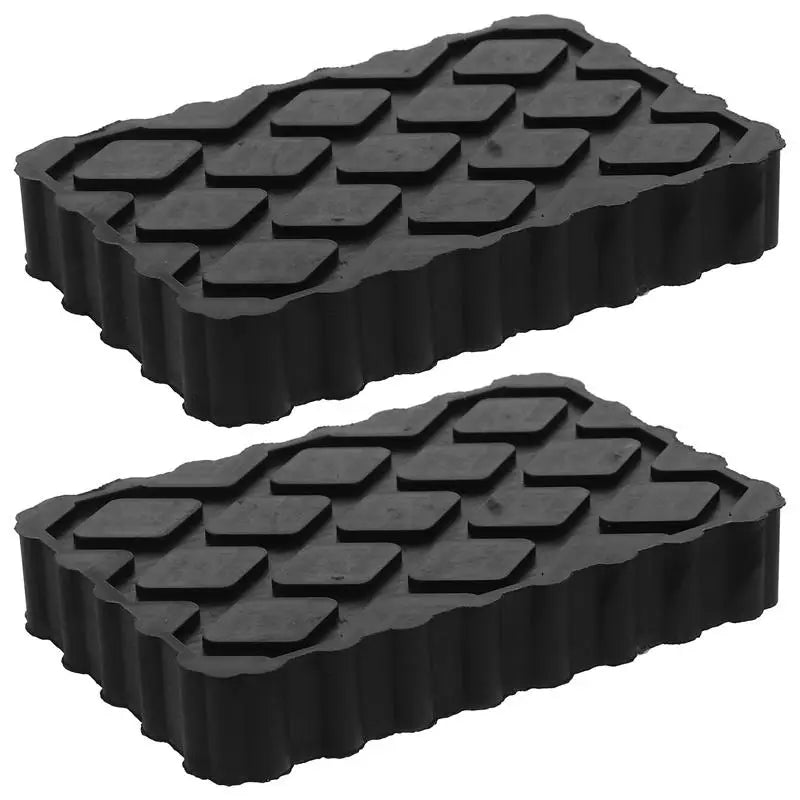 1/2Pcs Car Jack Rubber Pad Lift Blocks Floor Cars Parts Jacks Height Increasing Protective Pad Automotive Camper Stabilizer Pads CM World