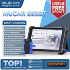 MUCAR 892BT AI Bidirectional Automotive Diagnostic Tool Key Programmer Obd2 Scanner ECU Coding CANFD DOIP 35 Resets Life Free