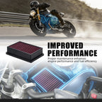 NICECNC High Flow Air Filter For BMW R1250GS /Adventure R1250 R/RS/RT 2018-2024 R1200GS LC GSA R1200 R/RS/RT/ LC 2013-2018 CM World