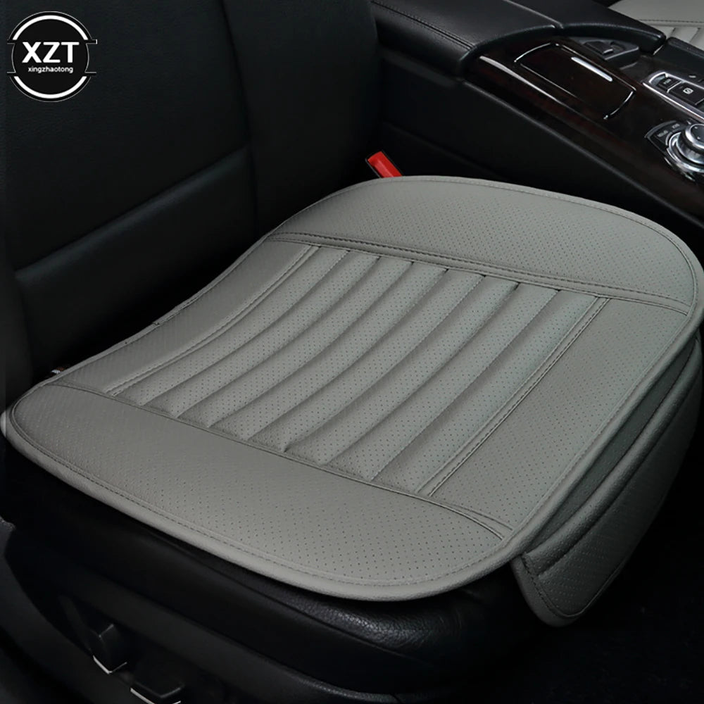 NEW Front Car Seat Cover PU Leather Cars Seat Cushion Automobiles Seat Protector Universal Car Chair Pad Mat Auto Anti Slip Mat