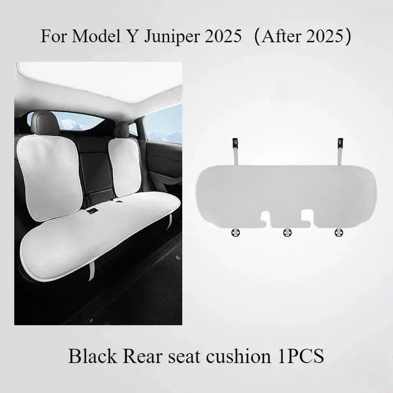 Ice Silk Seat Cushion for Tesla Model 3 Y Juniper 2025 Breathable Mat Seat Cover Cushion Replacement Pad Summer Car Accessories Car Mobile World