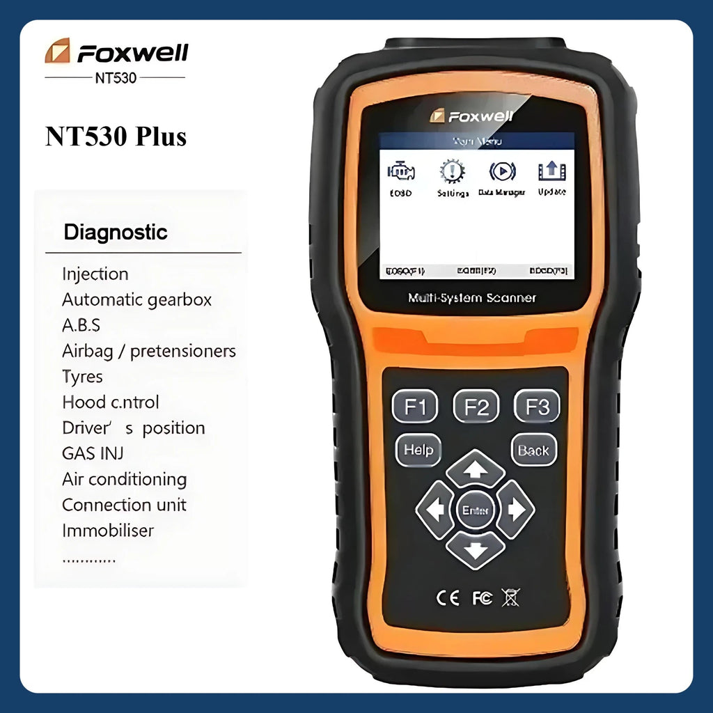Foxwell NT530 PLUS WIFI Multi-System Scanner Universal Auto Diagnostic Tool for Chrysler Nissan Porsche BMW Benz GM PK NT680 Car Mobile World