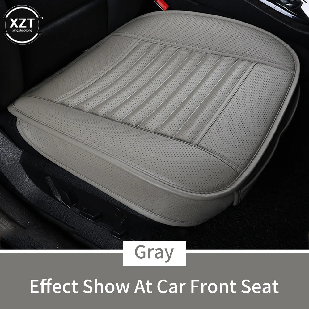 NEW Front Car Seat Cover PU Leather Cars Seat Cushion Automobiles Seat Protector Universal Car Chair Pad Mat Auto Anti Slip Mat