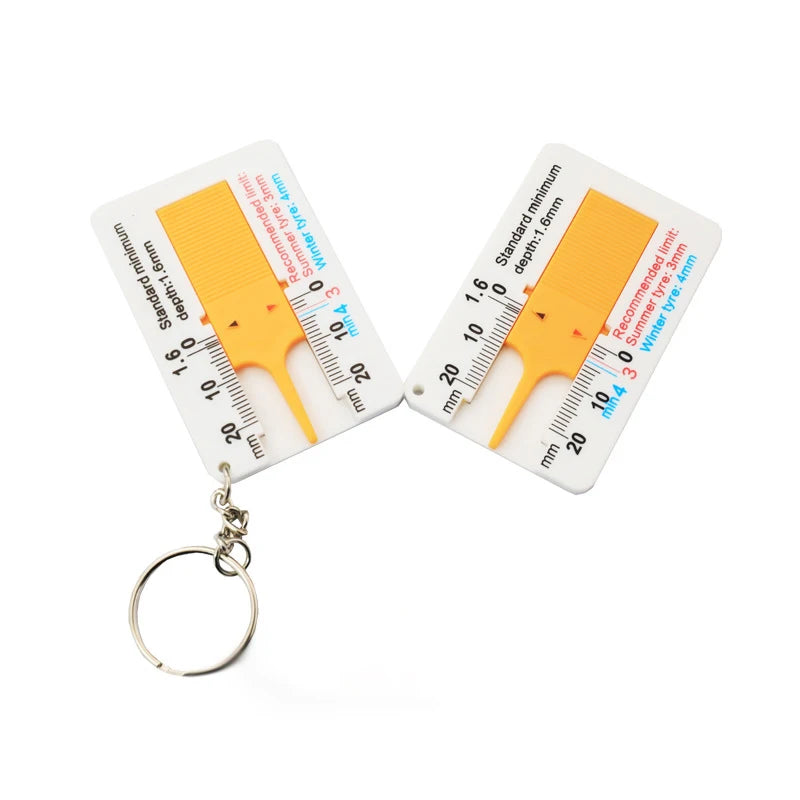 Car Inspection Tools Car Tester Tire Depth Ruler Tire Thickness Gauge For Cars Tyre Ruler Tread Depth Accurate Measurement Tools CM World